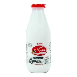 Silivri Arslan Kara Maya Doğal Ayran Cam Şişe 1 L
