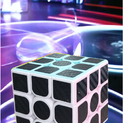 3X3 PROFESSIONAL SPEED CUBE PASTEL CARBON FIBER - KARBON FİBER PROFESYONEL RUBİK ZEKA SABIR KÜPÜ