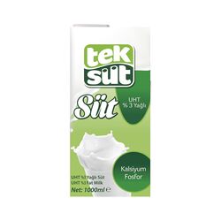 Teksüt Süt %3 Yağlı (1 L)