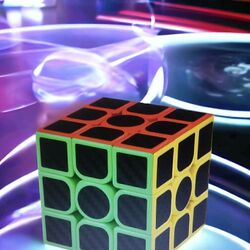 3X3X3 PROFESSIONAL SPEED CUBE CARBON FIBER - KARBON FİBER PROFESYONEL RUBİK ZEKA SABIR KÜPÜ