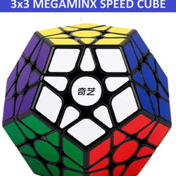ORJİNAL QY MEGAMINX MODEL STICKERLI PROFESYONEL SPEED CUBE - ZEKA KÜPÜ - SABIR KÜPÜ -